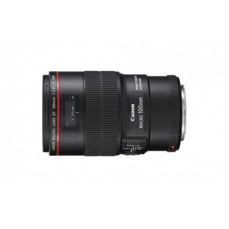 Объектив Canon EF IS USM (3554B005) 100мм f/2.8L Macro черный - фото 1