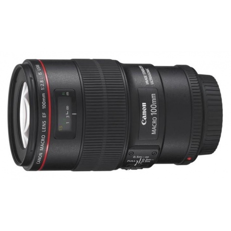 Объектив Canon EF IS USM (3554B005) 100мм f/2.8L Macro черный - фото 2