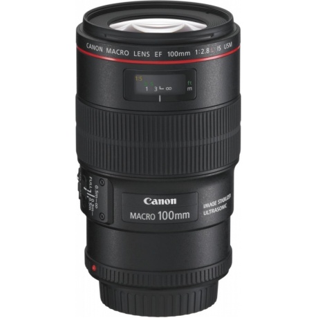 Объектив Canon EF IS USM (3554B005) 100мм f/2.8L Macro черный - фото 3