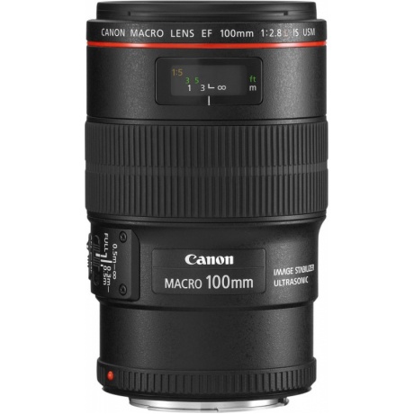 Объектив Canon EF IS USM (3554B005) 100мм f/2.8L Macro черный - фото 4