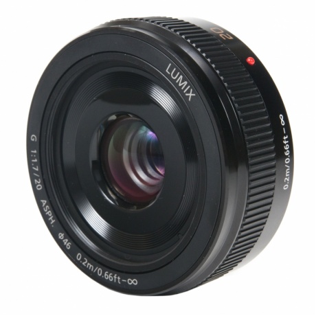 Объектив Panasonic Lumix H-H020AE  LUMIX G 20 мм / F1.7 ASPH. черный - фото 1