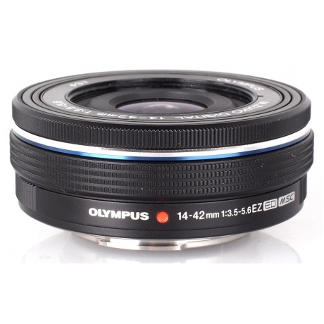 Объектив Olympus ED 14-42mm 1:3.5-5.6 EZ (electronic zoom) M.Zuiko Digital black - фото 1