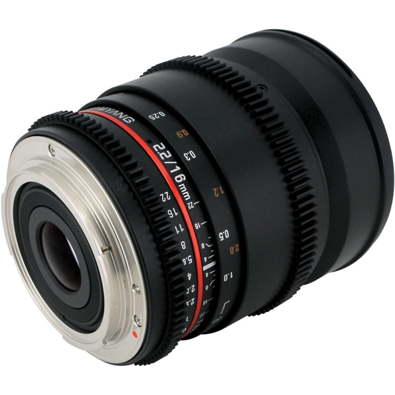 Объектив SAMYANG MF 16mm T2.2 ED AS UMC CS VDSLR Canon EF SAMYANG MF16T2.2CAN - фото 1