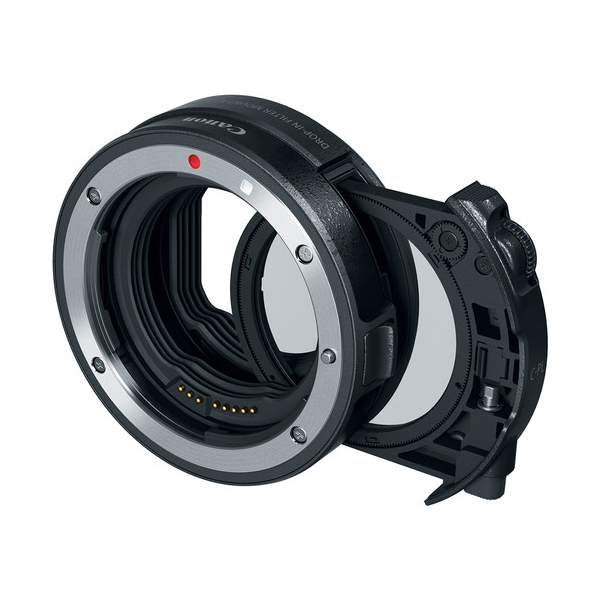 Адаптер крепления Canon Mount Adapter EF-EOS R с вставным циркулярным поляризационным фильтром от Kotofoto