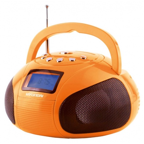 Аудиомагнитола Hyundai H-PAS120 оранжевый - фото 1
