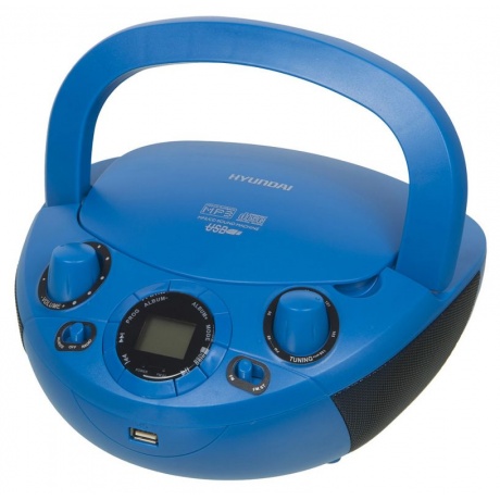 Аудиомагнитола Hyundai H-PCD220 синий - фото 2