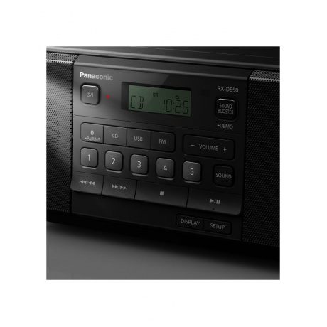 Аудиомагнитола Panasonic RX-D550E-K черный 20Вт - фото 12