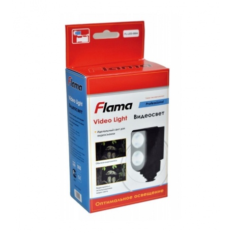 Светодиодный видеосвет Flama FL-LED5004 для фото и видеокамер (в комплекте акк. 5400mAh) - фото 2