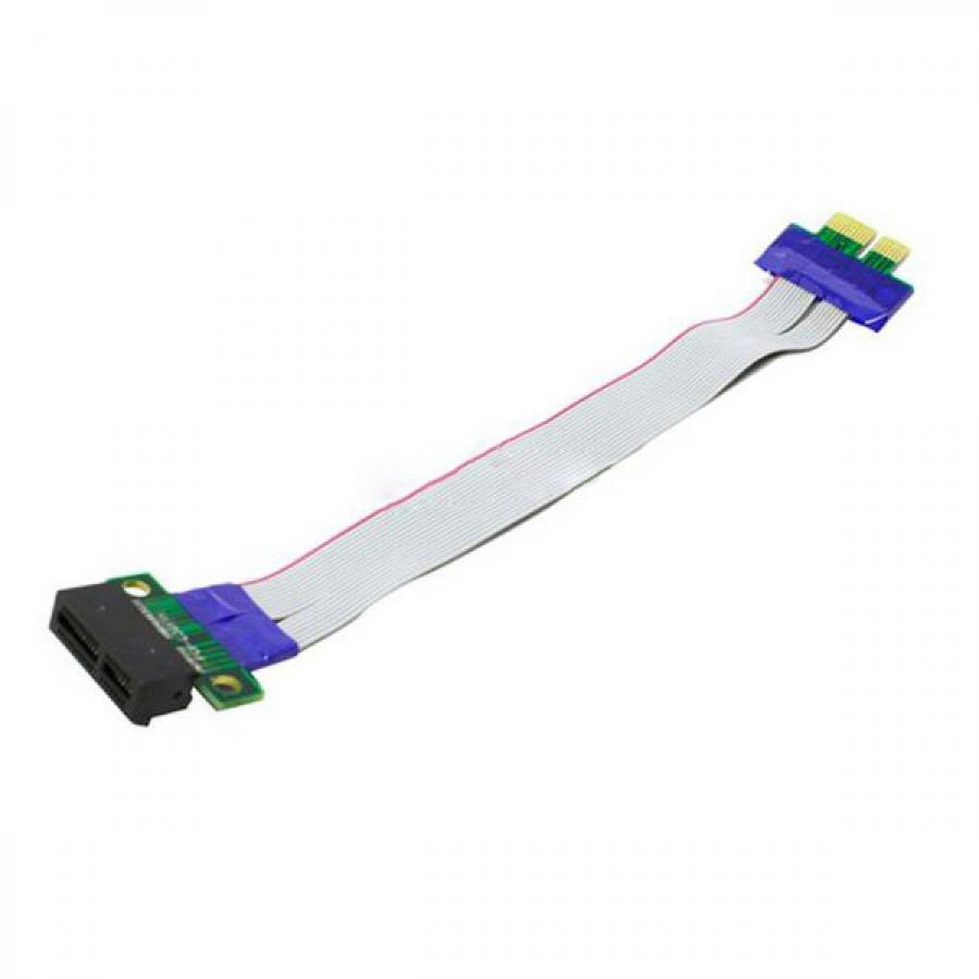 Удлинитель Espada PCI-E X1 M to PCI-E X1 F (EPCIEM-PCIEF18R) espada переходник pci e x16 m to pci e x16 f epciem pciefx16 18см удлинитель 39006