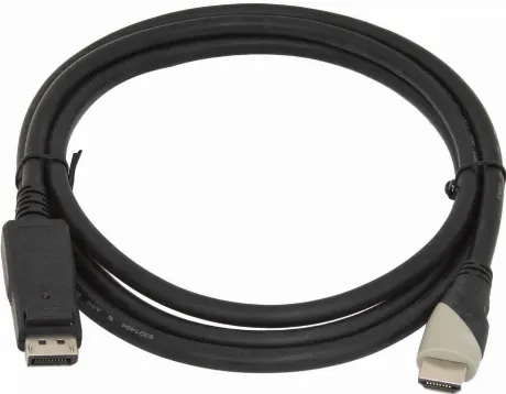 Кабель HDMI (m) DisplayPort (m) 2м черный