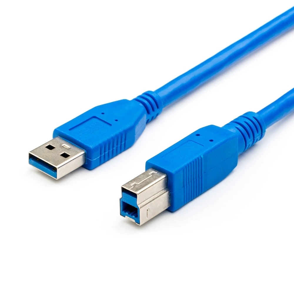 Кабель Atcom USB-A - USB-B 3м AT2824 кабель atcom usb a usb b at2824 3 м синий
