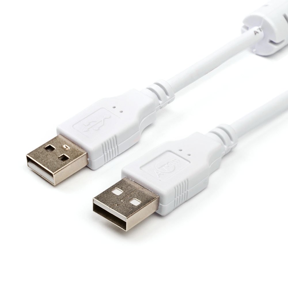 цена Кабель Atcom USB - USB 1.8м AT6614