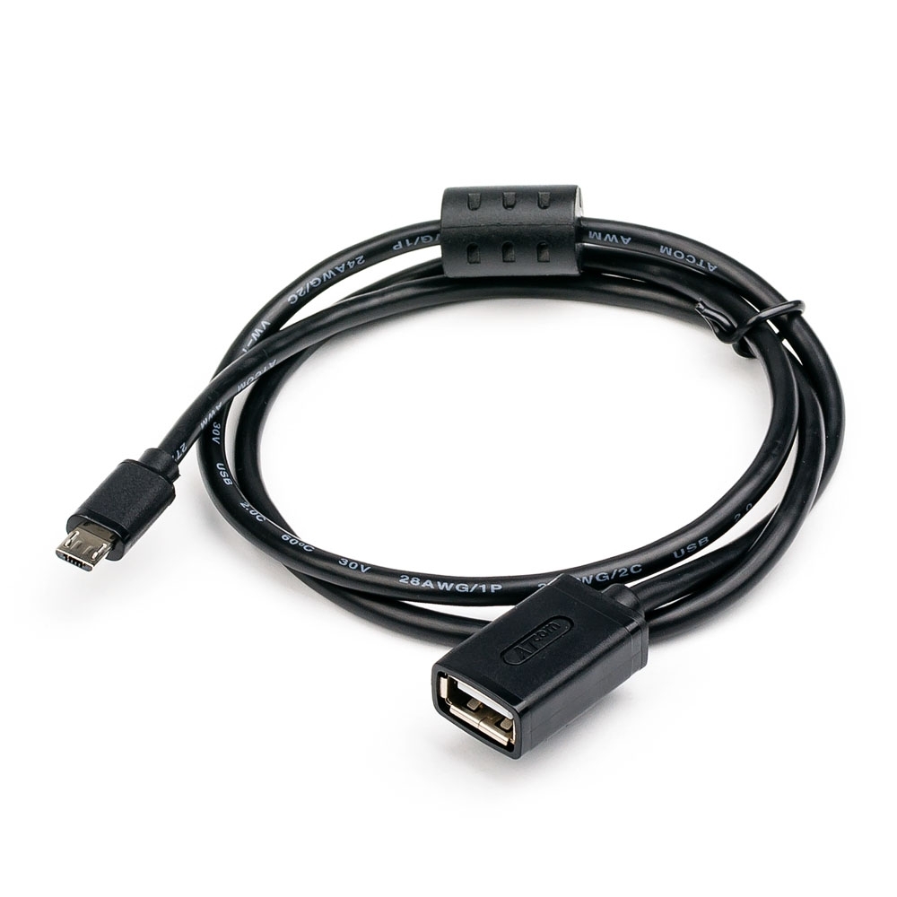 Кабель Atcom USB - microUSB OTG 0.8м AT6028 от Kotofoto