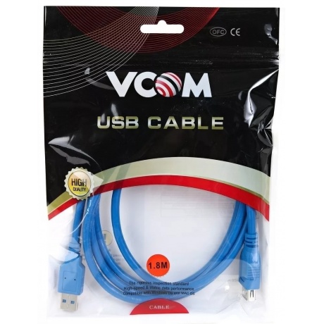 Кабель VCOM USB3 AM - AF 1.8м (VUS7065-1.8M) - фото 3