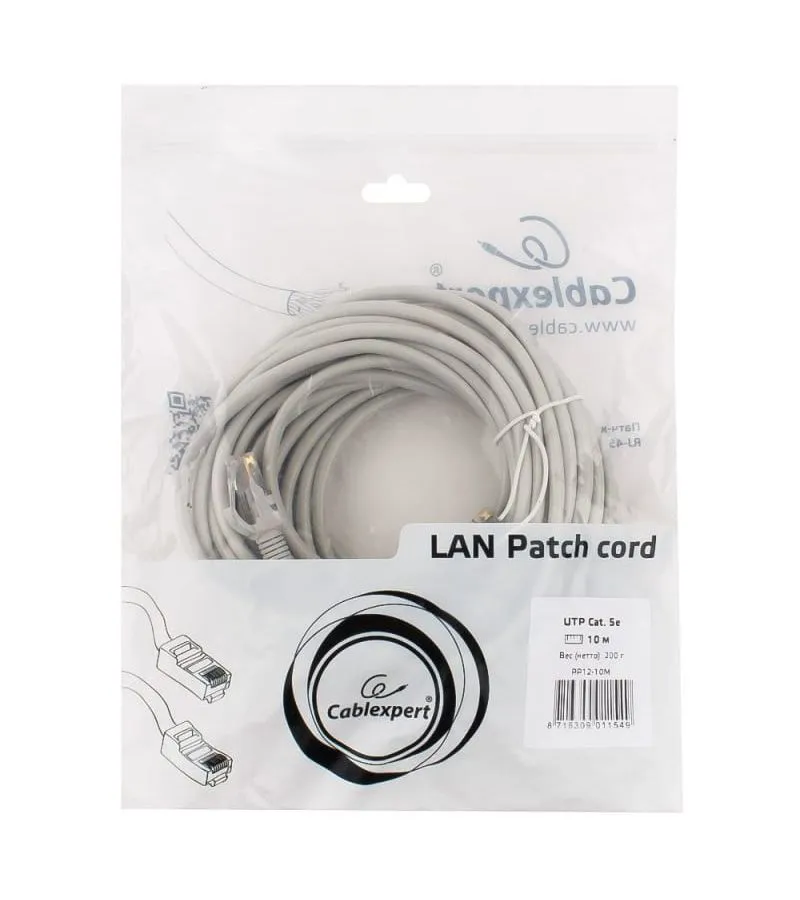 Патч-корд Cablexpert UTP 5e 10м (PP12-10M) - фото 3