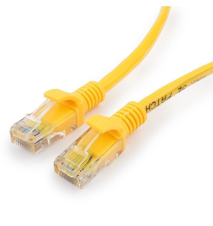 Патч-корд Cablexpert UTP PP12-1.5M/Y кат.5e, 1.5м желтый (PP12-1.5M/Y) кабель аудио сигнала cablexpert джек3 5 4pin папа