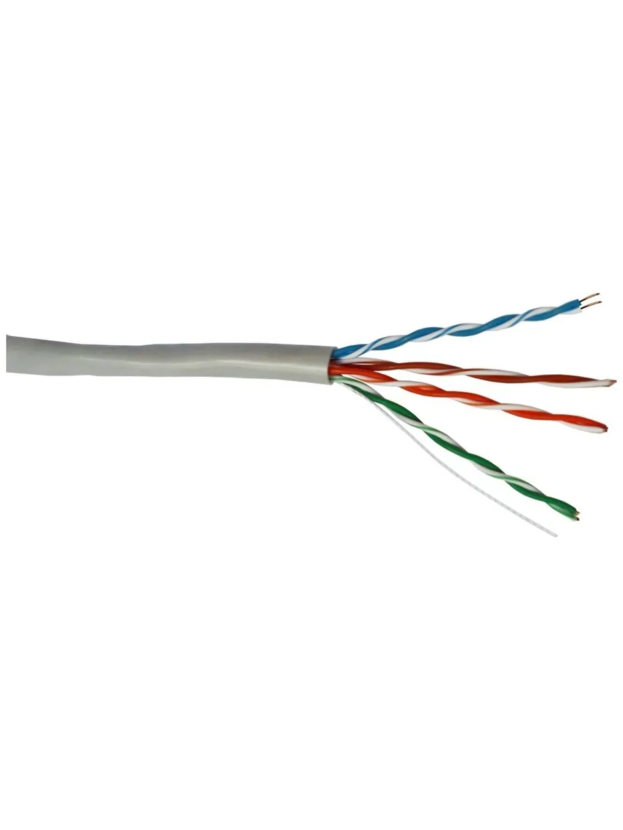 Кабель LANMASTER NewMax UTP, 4 пары, 25AWG, Кат.5e, PVC, серый, 305 метров (NM-UTP5E4PR-CU)