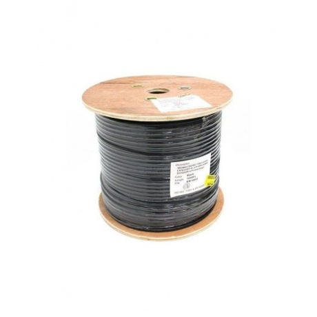 Кабель NEOMAX UUTP cat5e 4 пары 305 м 050 мм 24 AWG Медь внешний стальной трос 20мм PE черный NM10041 13528₽