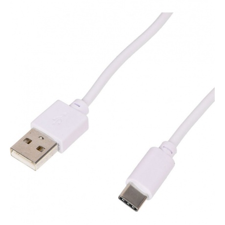 Кабель USB (m)-USB Type-C (m) 1.8м белый - фото 2