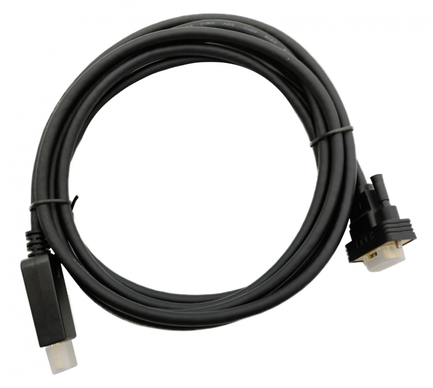 Кабель 1.1v DisplayPort (m) VGA (m) 3м черный кабель displayport vga 1 8м gembird ccp dpm vgam 6 круглый черный