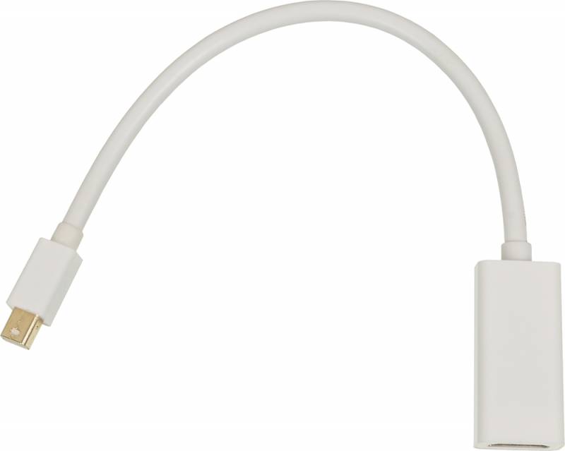 Переходник miniDisplayPort (m) HDMI (f) 0.2м белый цена и фото
