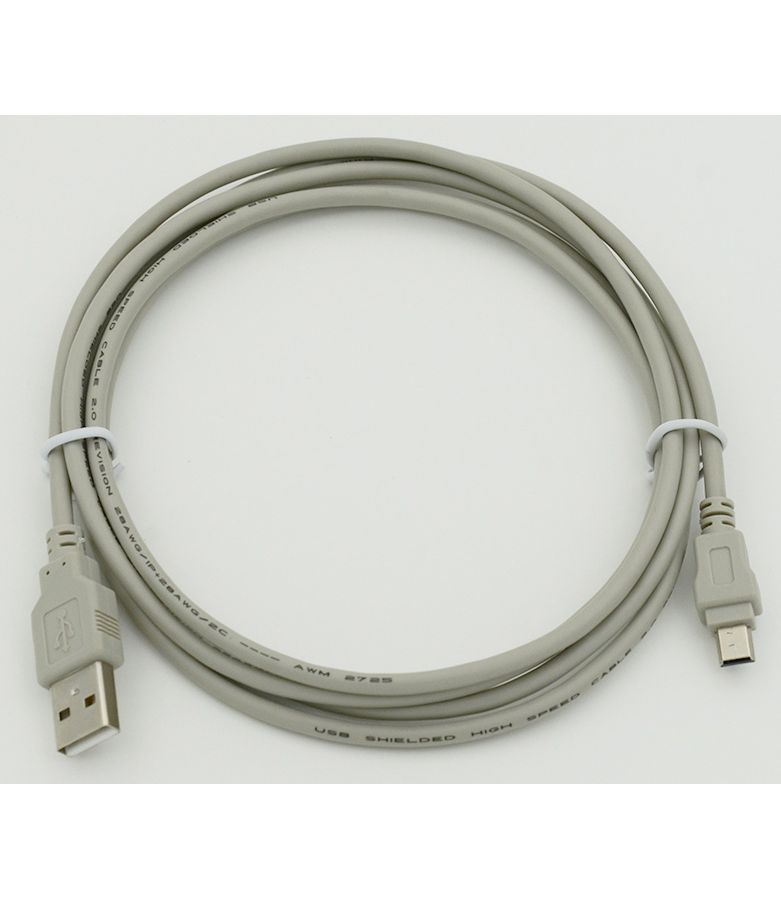 Кабель USB A(m) mini USB B (m) 1.8м серый переходник ningbo mini usb b m usb a m 841871