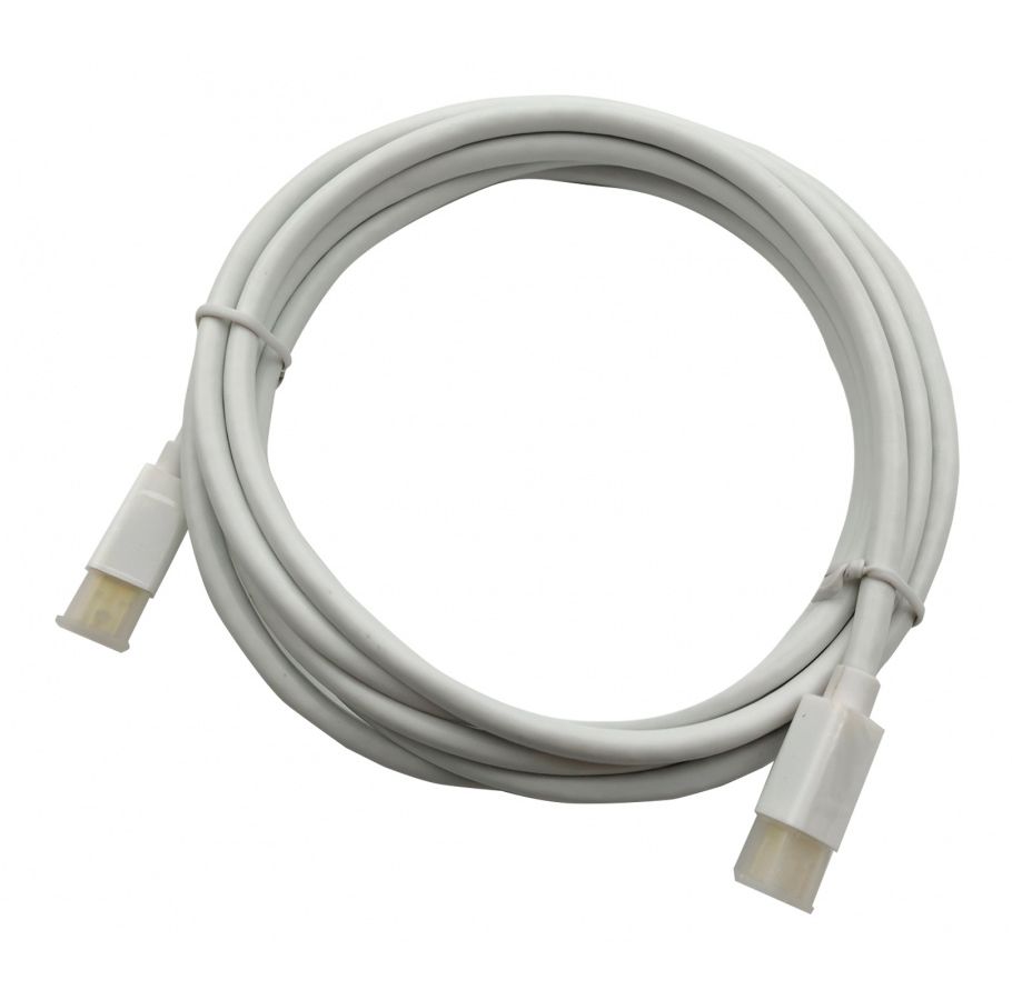 Кабель 1.2v miniDisplayPort (m) miniDisplayPort (m) 2м белый кабель переходник minidisplayport m