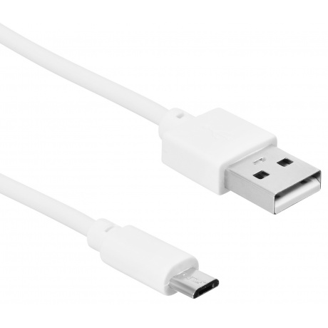 Кабель SunWind USB (m)-micro USB (m) 1м белый - фото 1