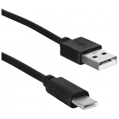 Кабель SunWind USB (m)-USB Type-C (m) 1м черный блистер - фото 2