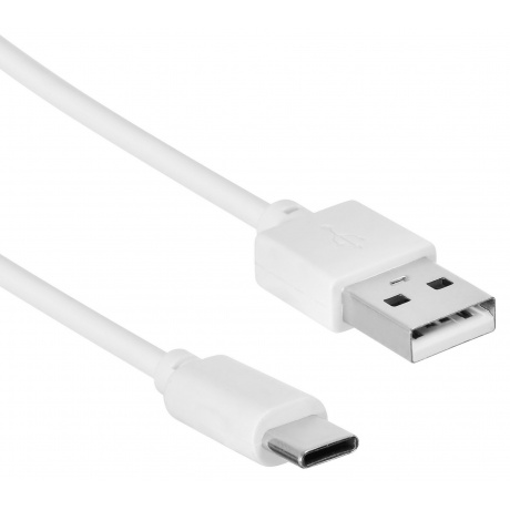 Кабель SunWind USB (m)-USB Type-C (m) 1м белый блистер - фото 2