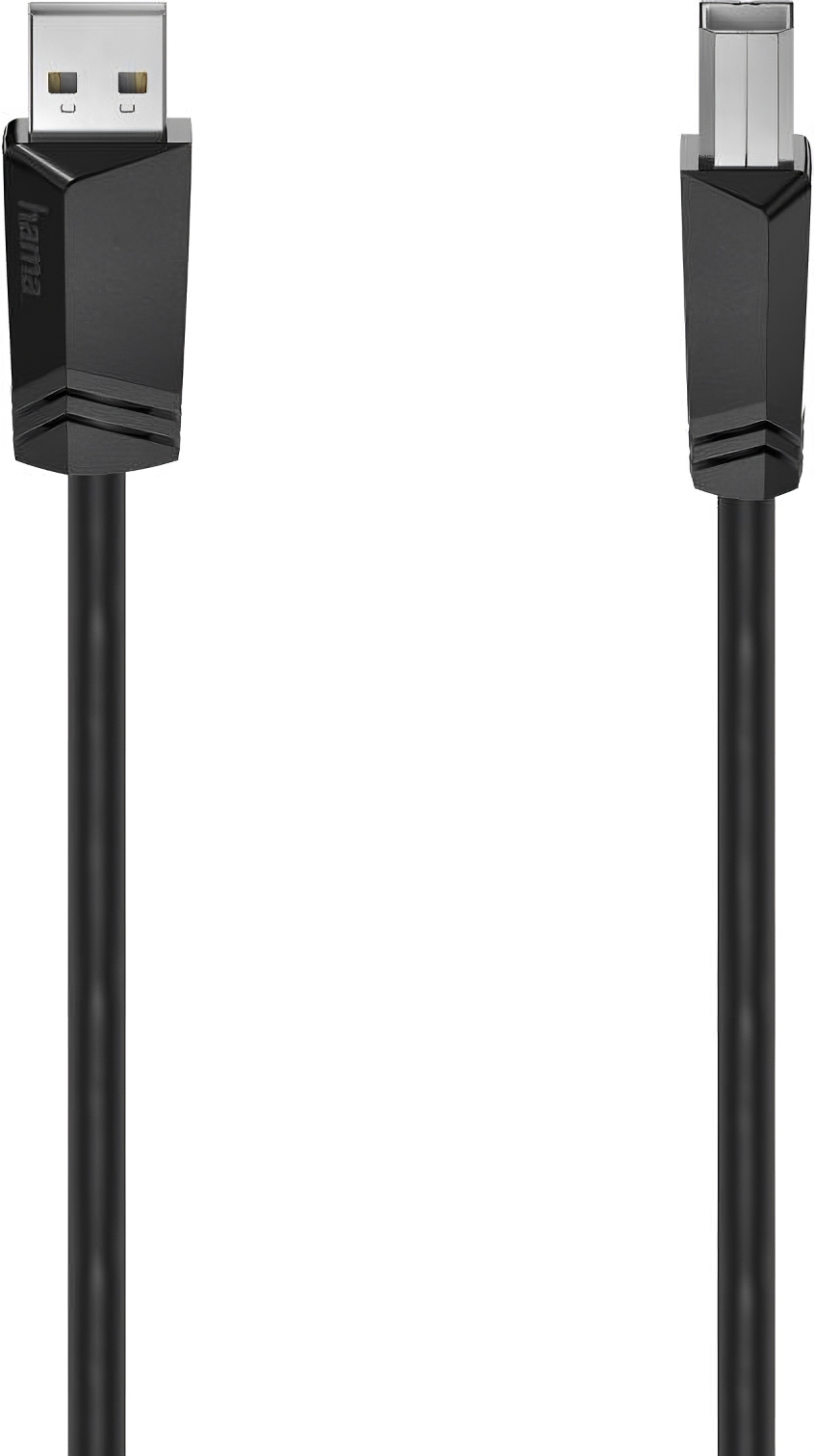 цена Кабель Hama H-200604 00200604 ver2.0 USB A (m) USB B(m) 5м черный