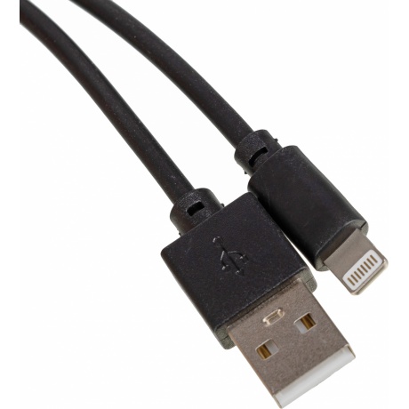 Кабель USB (m)-Lightning (m) 3м черный - фото 2