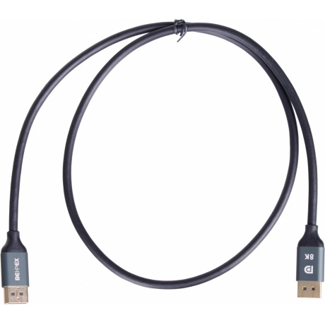 Кабель Ultra HD DisplayPort (m) DisplayPort (m) 1м черный пакет - фото 1