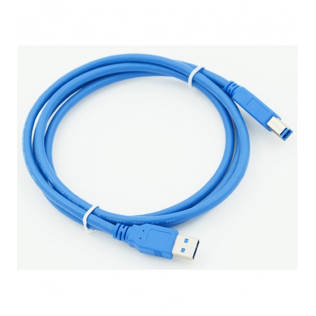 Кабель USB 3.0 A(m) USB 3.0 B (m) 1.5м синий - фото 1