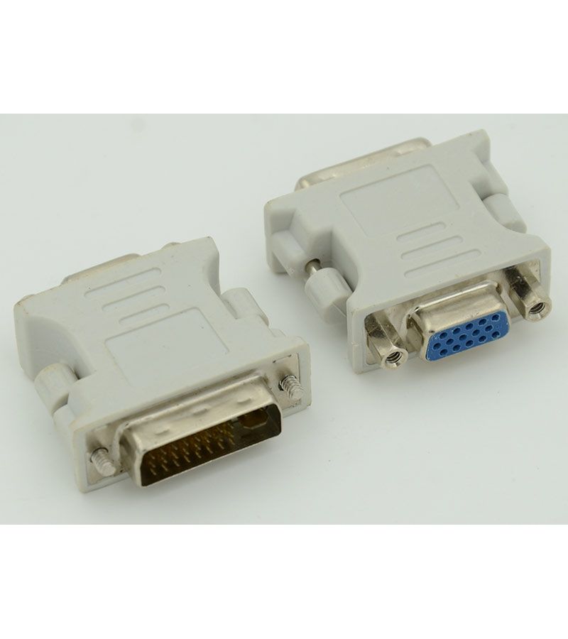 Переходник DVI-I(m) VGA (f) серый цена и фото