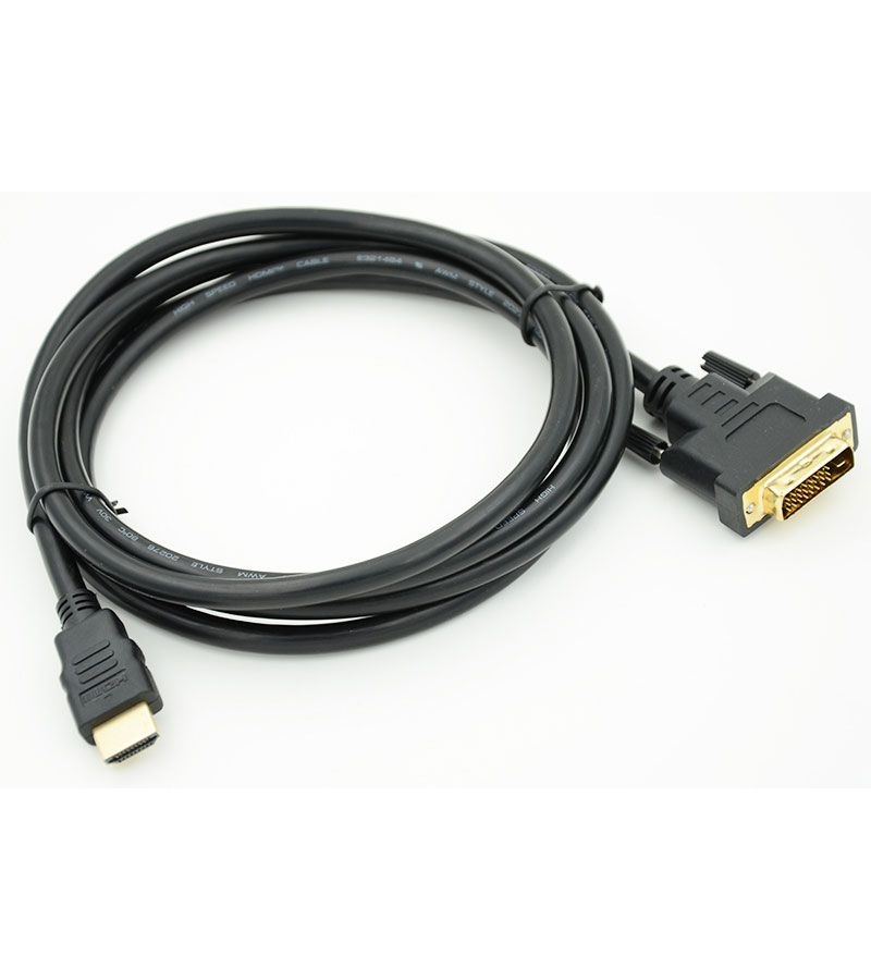 Кабель HDMI (m) DVI-D (m) 3м кабель buro hdmi 19m dvi d 5m hdmi m dvi d m 5м феррит кольца черный