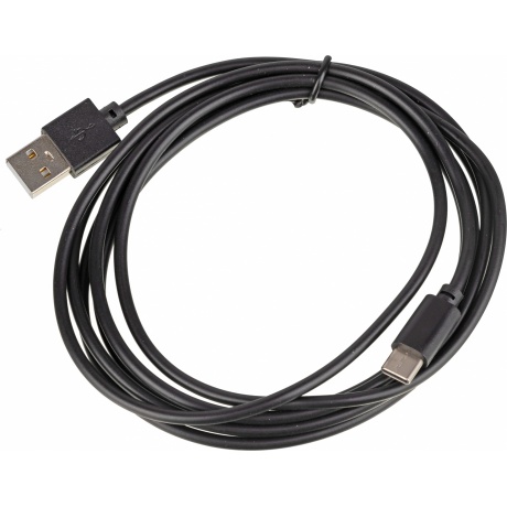 Кабель USB (m)-USB Type-C (m) 2м черный - фото 1