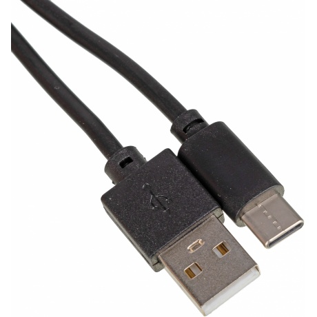 Кабель USB (m)-USB Type-C (m) 2м черный - фото 2