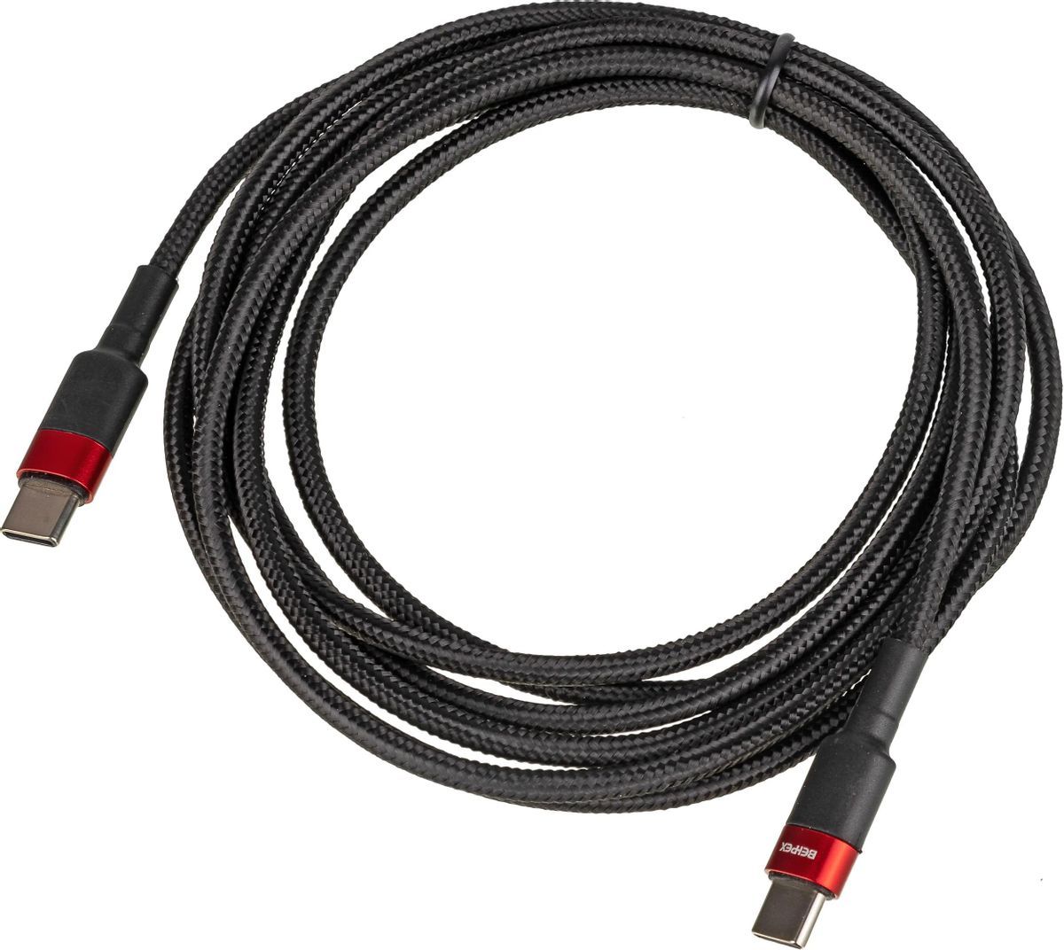 Кабель Power Delivery 100W USB Type-C (m)-USB Type-C (m) 2м черный/красный type c