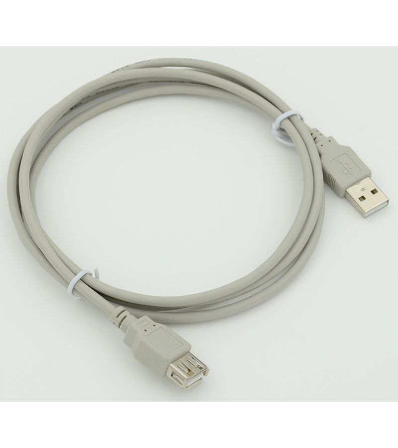 цена Кабель-удлинитель USB A(m) USB A(f) 1.8м серый