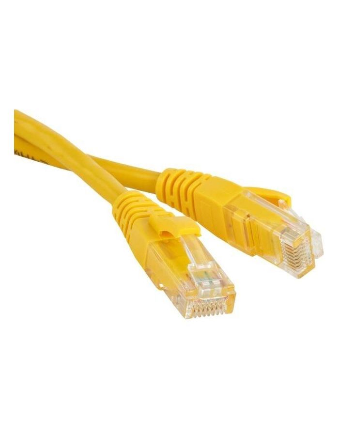 Патч-корд LANMASTER LSZH UTP кат.5e, 5.0 м, желтый (LAN-PC45/U5E-5.0-YL) кабель информационный lanmaster lan 5eutp pt lszh gn кат 5е u utp не экранированный 4x2x24awg lszh внутренний 305м зеленый