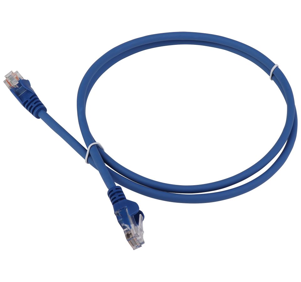 Патч-корд LANMASTER LSZH UTP кат.5e, 5.0 м, синий (LAN-PC45/U5E-5.0-BL)