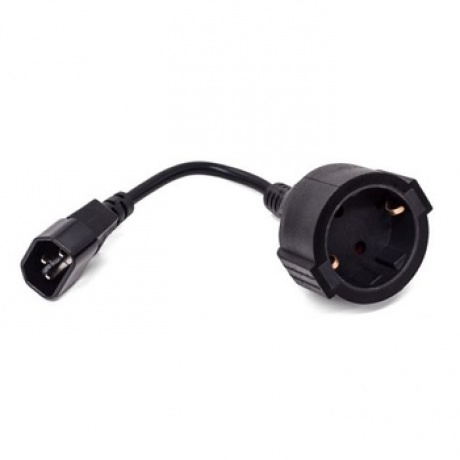 Кабель питания Filum CEE 7/3- С14, 3х0.75мм, 220В, 10A, чёрный, ...