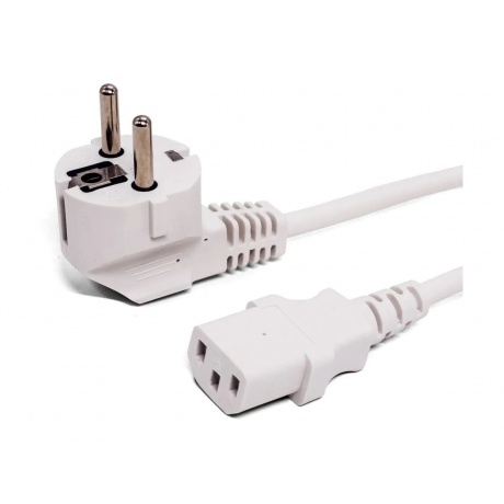 Кабель питания Filum CEE 7/7- С13, 3х0.75мм, 220В, 10A, белый, 1...
