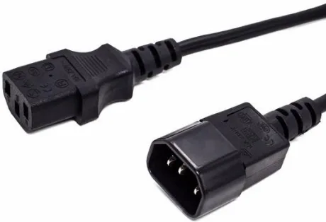 Кабель питания Filum С13- C14, 3х0.5мм, 220В, 6A, чёрный, 1.8м [...