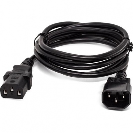 Кабель питания Filum С13- C14, 3х0.75мм, 220В, 10A, чёрный, 3м [FL-PC10-C13-C14-3M] (873349) - фото 2