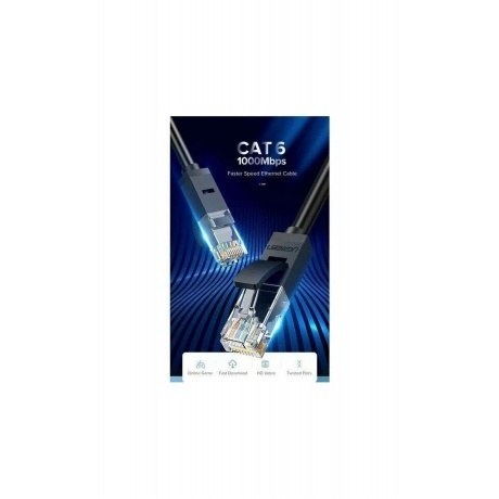 Патч-корд UGREEN NW102-20161 Black (20161) - фото 2