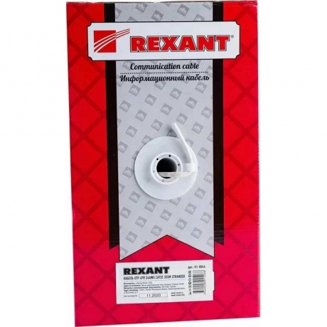 Кабель Rexant UTP 4PR 24AWG CAT5e 305м 01-0044 - фото 3