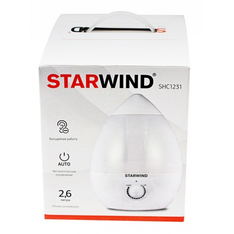 Увлажнитель воздуха Starwind SHC1231 25Вт (ультразвуковой) белый - фото 2