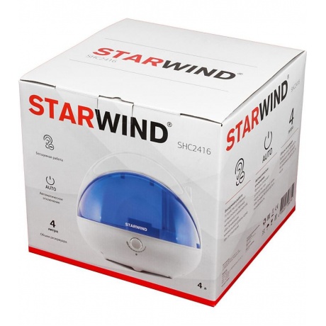 Увлажнитель воздуха Starwind SHC2416 25Вт (ультразвуковой) белый/синий - фото 9